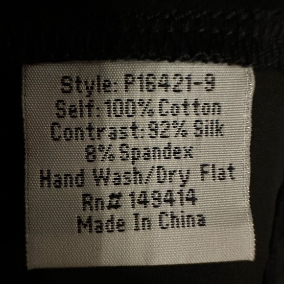 Johnny Was pete&greta Mila mixed media blouse size L - Picture 9 of 9